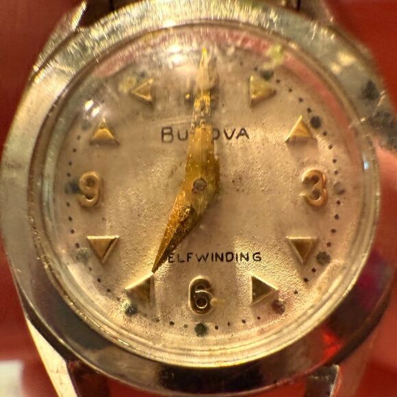 Vintage Bulova Stainless Watch L4 1954 Self Winding Automatic working - Picture 3 of 10